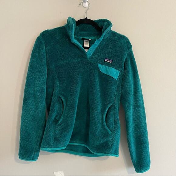 Patagonia re tool‎ snap T green pullover fleece jacket size small women’s - Picture 1 of 4